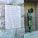 Eleanor Roosevelt at the FDR Memorial
