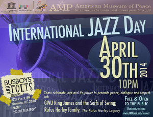 AMP's International Jazz Day - Washington, DC 2014 Concert Program Poster